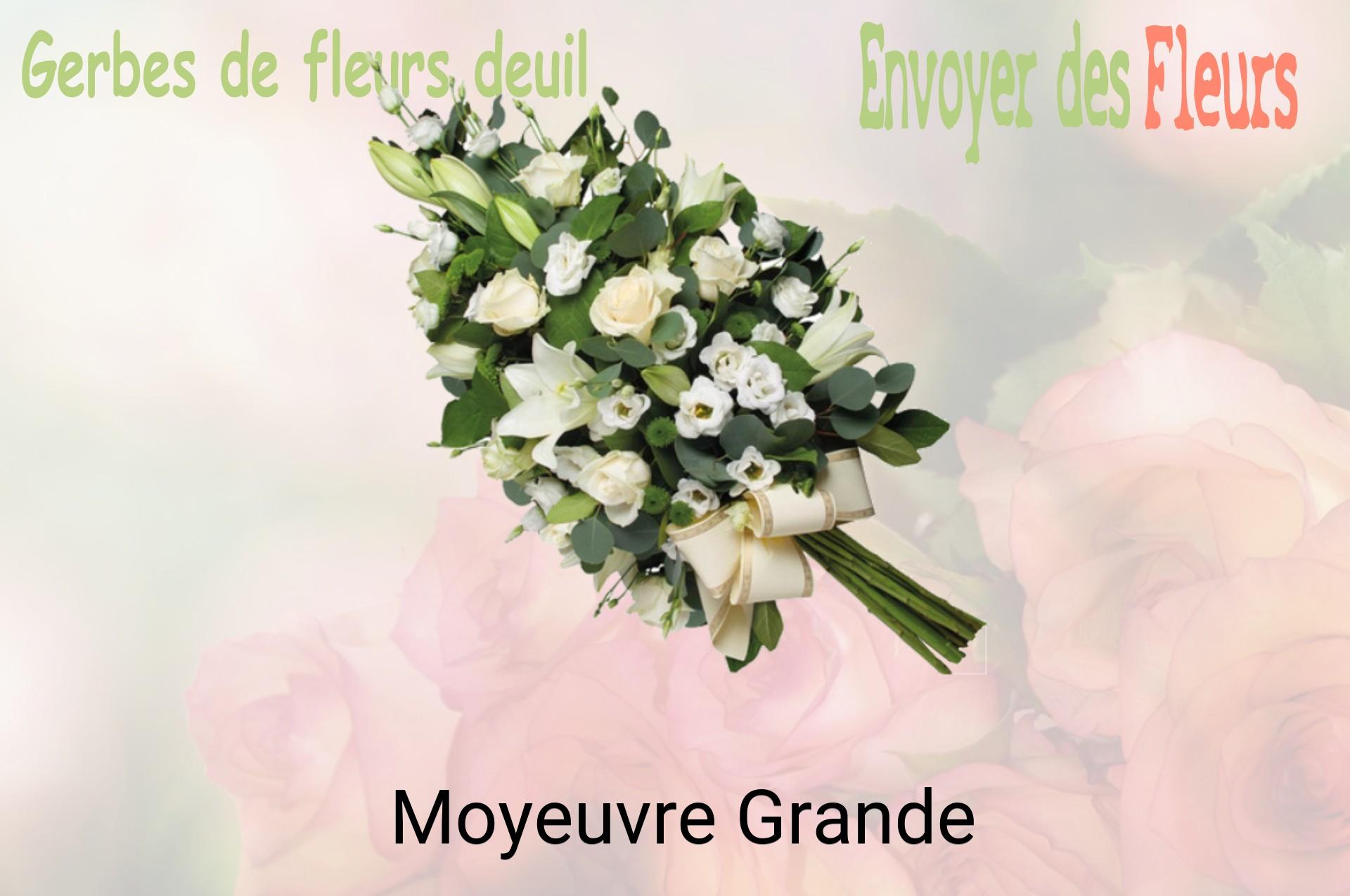 Gerbe de fleurs de deuil livrée à Moyeuvre-Grande